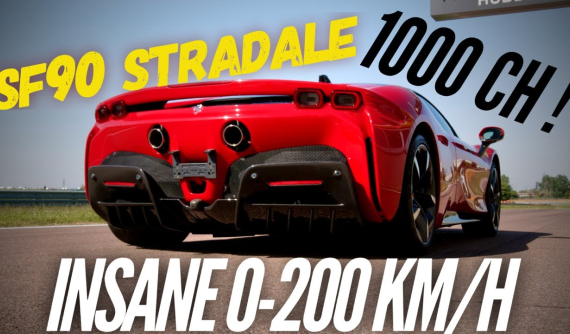 Chứng kiến siêu xe hybrid Ferrari SF90 Stradale gia tốc từ 0-200 km/h trong chưa tới 6,5 giây