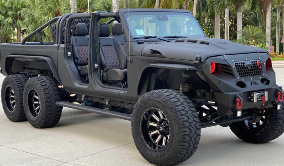 Jeep Gladiator 6x6 - Bán tải 6 bánh trông cực hầm hố với giá khởi điểm 3,24 tỷ đồng