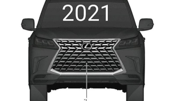 "Chuyên cơ mặt đất" Lexus LX570 2021 lộ diện với thiết kế lưới tản nhiệt "khổng lồ" mới