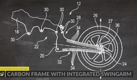 BMW Motorrad phát triển khung sườn bằng sợi carbon tích hợp sẵn càng sau