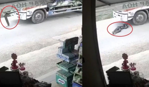 Video: Nguời đàn ông nghi say rượu nằm xuống đường, bị xe tải cán tử vong tại Lâm Đồng