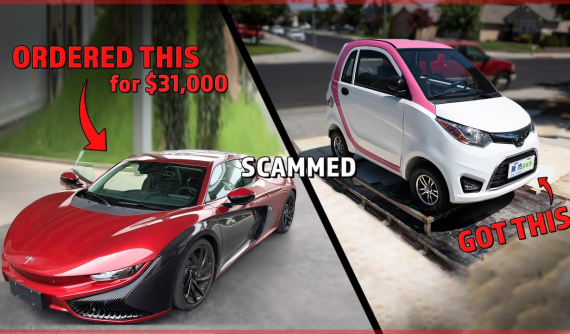 YouTuber đặt mua xe thể thao điện từ Alibaba với giá 31.000 USD, kết quả lại nhận được xe mini rẻ tiền