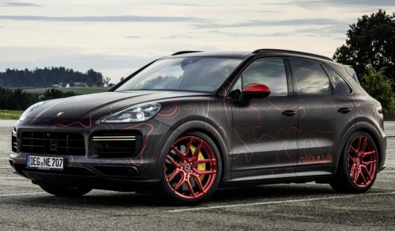 Ngắm chiếc Porsche Cayenne độ 948 mã lực, mang họa tiết màu đỏ Ruby cực ngầu