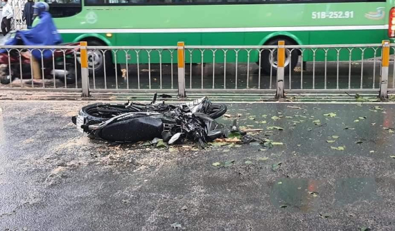 Tp. Hồ Chí Minh: Cây xanh bật gốc trong cơn mưa lớn, đổ trúng xe máy khiến 1 người tử vong
