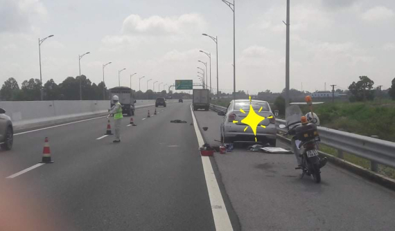 Thay lốp cho ô tô trên cao tốc Hạ Long - Hải Phòng, người đàn ông bị xe tải tông tử vong