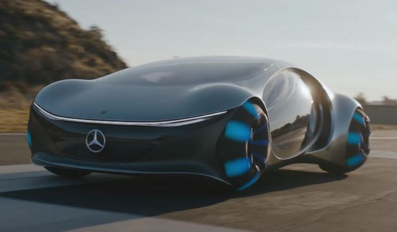 Chứng kiến xe "viễn tưởng" Mercedes-Benz Vision AVTR lăn bánh trên đường và thể hiện công nghệ đột phá