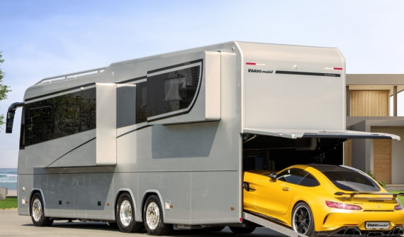 Vario Perfect Platinum 1200 - "Du thuyền trên cạn đẳng cấp 5 sao" với gara tích hợp cỡ XXL