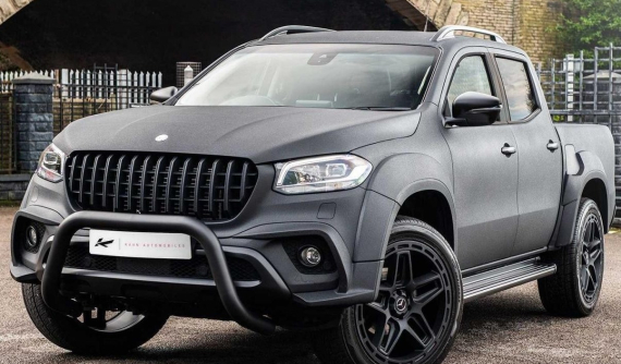 Bán tải Mercedes-Benz X-Class trông hầm hố, lắp cửa sổ chống đạn nhờ bàn tay dân độ