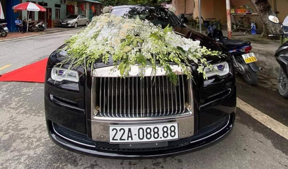 Rolls-Royce Ghost Series II biển "tứ quý" 8 tiếp tục làm xe đưa dâu trong đám cưới ở Tuyên Quang