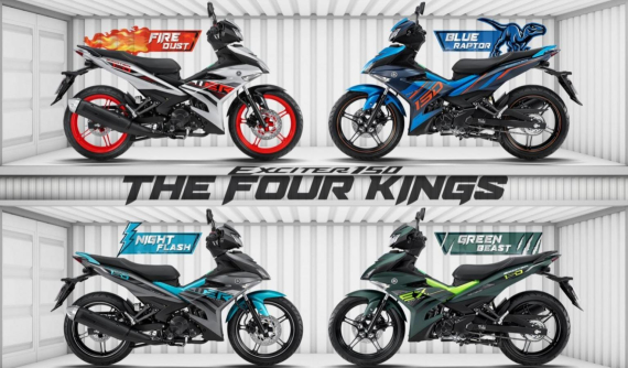 Yamaha ra mắt 4 phiên bản mới cho Exciter 150 với phong cách "cool" ngầu và cá tính