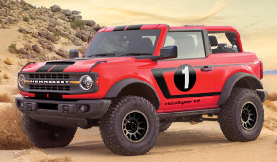 VelociRaptor V8 Bronco 2021 - Bản độ mạnh 750 mã lực, giá 5,2 tỷ đồng của Hennessey Performance