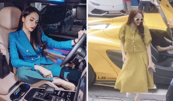 Những lần xuất hiện bên siêu xe của Hoa hậu Hương Giang gây sốt cộng đồng mạng