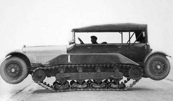 Cỗ máy biết biến hình "ô tô-xe tăng" này đã ra đời cách đây gần 1 thế kỷ