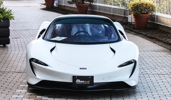 Vẻ đẹp của cực phẩm McLaren Speedtail 3 chỗ ngồi mới đến Nhật Bản trước khi gặp tai nạn