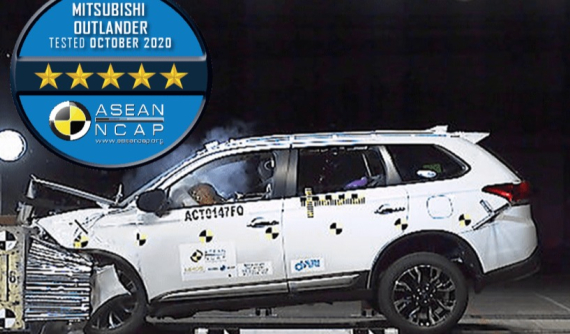 Mitsubishi Outlander lắp ráp tại Việt Nam vừa đạt độ an toàn 5 sao của ASEAN NCAP