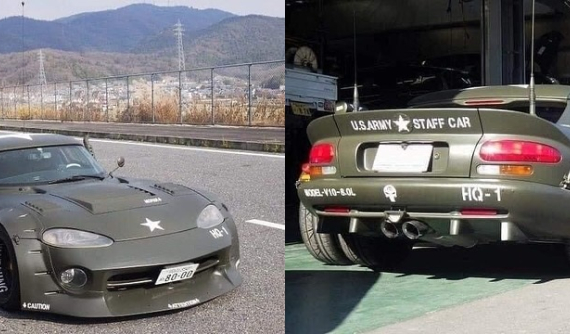 Đây là chiếc Dodge Viper độ 4 bánh sau cực độc đến từ Nhật Bản