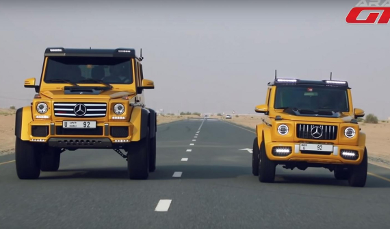 Hài hước cảnh Mercedes-AMG G63 "giả mạo" dựa trên Suzuki Jimny đối đầu G550 4x4 Squared thực thụ