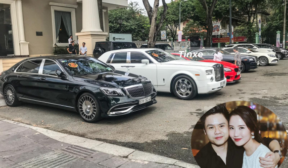 "Tóm gọn" dàn xe khủng hơn 95 tỷ đồng tham dự vào lễ ăn hỏi bí mật của Phan Thành