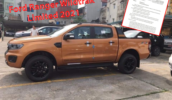 Rộ thông tin Ford Ranger 2021 tại Việt Nam có thêm phiên bản Wildtrak Limited với số lượng giới hạn