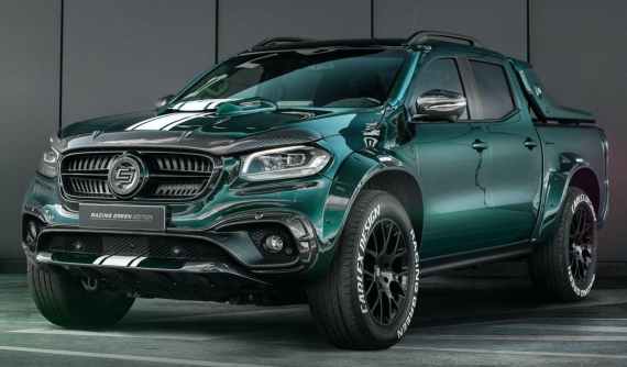 Mercedes X-Class Racing Green - Chiếc bán tải độ màu xanh lục bảo cực ấn tượng của Carlex Design