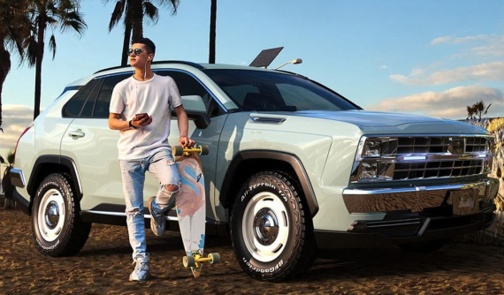 Người mua Nhật Bản "đang phát cuồng" vì chiếc Toyota RAV4 độ thành Chevrolet K5 Blazer cổ điển này