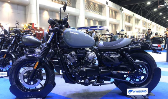 Hyosung ra mắt xe cổ điển dáng Harley mang tên Aquila GV300S tại Thái Lan