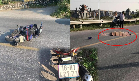 Nam Định: Thanh niên điều khiển Yamaha Exciter 150 tự ngã dưới đường dẫn đến tử vong tại chỗ