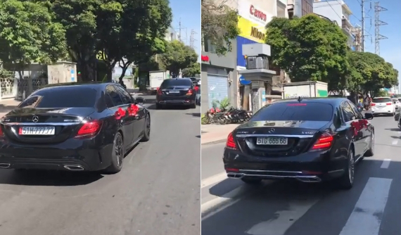 Choáng với video cặp xe sang và xe siêu sang mang biển "ngũ quý" làm xe hoa tại Sài thành