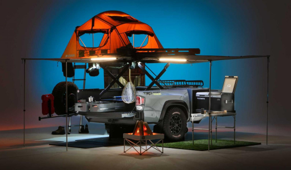TRD Sport Trailer - Xe moóc cắm trại tiện lợi, chế tạo bằng phần thùng xe của Toyota Tacoma