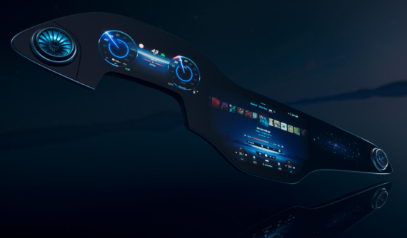 Mercedes hé lộ màn hình thông tin giải trí MBUX "Hyperscreen" cỡ 56 inch khổng lồ