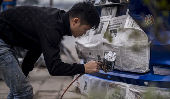 Sơn điểm nhỏ - Mẹo khắc phục vết xước sơn nhỏ trên xe ô tô