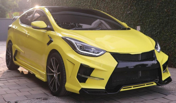 Hyundai Elantra trở nên "cực ngầu" với các trang bị độ cảm hứng Lamborghini