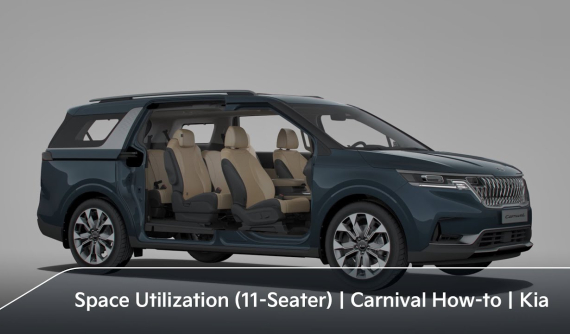 Kia hướng dẫn cách sắp xếp 11 người ngồi trong mẫu Sedona mới