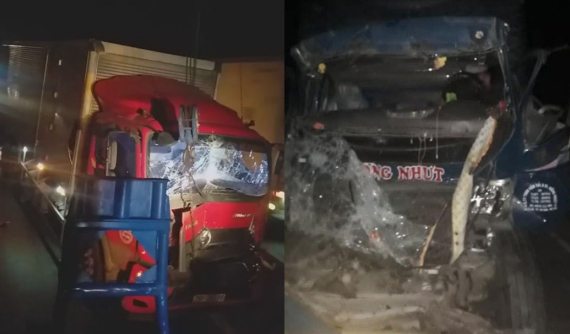 Ninh Thuận: Xe tải tông vào chiếc ô tô bị tai nạn trước đó 10 phút, 2 người tử vong