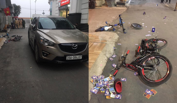 Video: Nữ tài xế lái Mazda CX-5 tông 3 cháu bé đi xe đạp trong ngõ tại Hòa Bình