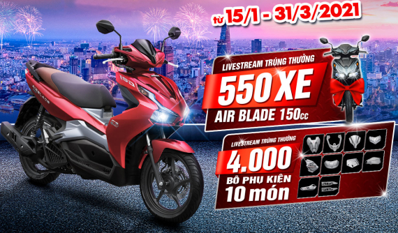 Honda Air Blade 150: Mua 1 tặng 1 là có thật?