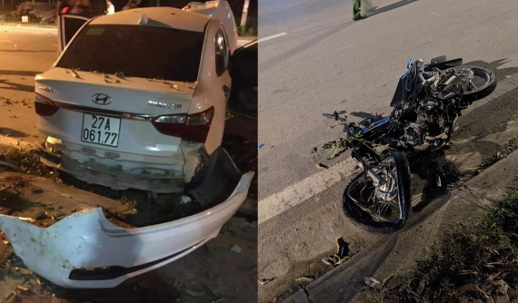 Lào Cai: Va chạm với ô tô Hyundai Grand i10, 2 sinh viên tử vong trên đường đi làm thêm về