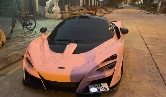 McLaren 720S độ N-Largo xuất hiện tại Quảng Ninh với bộ áo màu hồng đẹp mắt