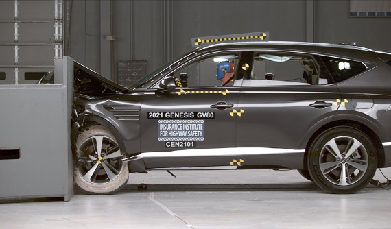 Genesis GV80 2021 - mẫu xe giúp cứu mạng Tiger Woods - xuất sắc giành giải thưởng Top Safety Pick+