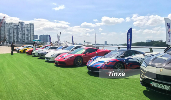 Video dàn xe trăm tỷ đồng tụ tập chuẩn bị khởi động hành trình siêu xe mới vào tháng 4