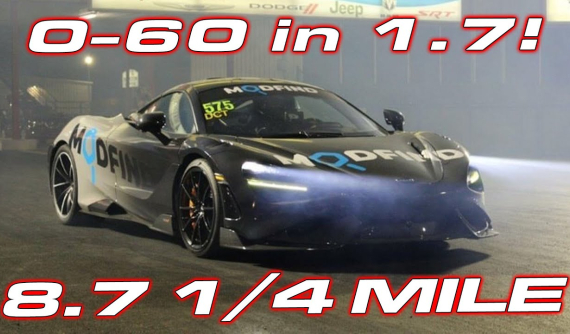 McLaren 765LT 2021 độ lập kỷ lục thế giới với thành tích 0-96 km/h trong 1,7 giây