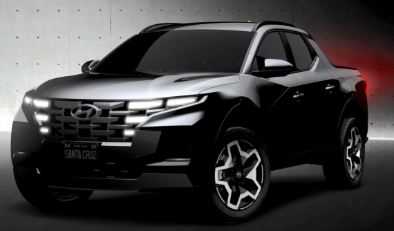 Xe bán tải Hyundai Santa Cruz 2022 bất ngờ lộ diện trước khi ra mắt vào giữa tháng này