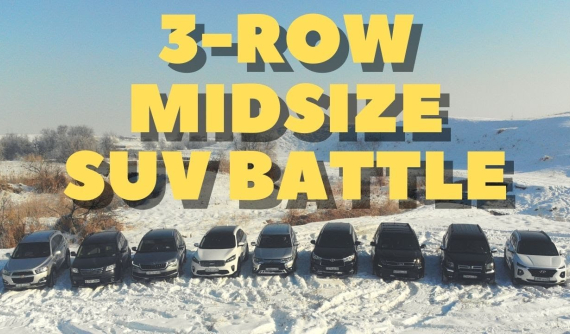 Theo dõi màn tranh tài giữa 9 chiếc SUV 3 hàng ghế trên địa hình phủ tuyết