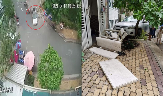 Video quay khoảnh khắc nữ tài xế lái ô tô Hyundai i30 CW gây tai nạn liên hoàn tại thành phố Thủ Đức