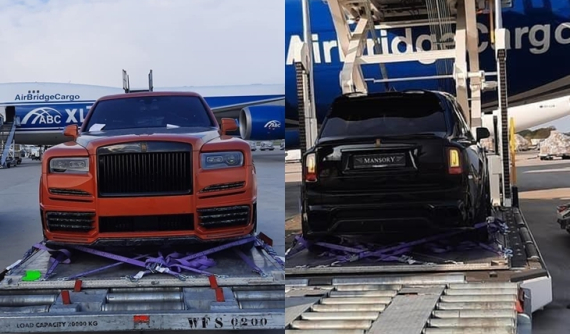 Cặp đôi Rolls-Royce Cullinan độ Mansory xuất hiện ở sân bay tại Bỉ thu hút sự chú ý của giới mê xe Maroc