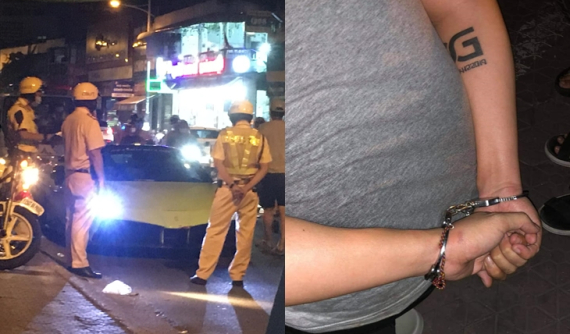 Xôn xao với video lực lượng chức năng còng tay chủ nhân siêu xe Ferrari 488 GTB ở quận 8