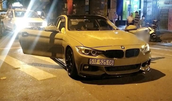 2 người đi xe BMW 428i bị chém trọng thương ở quận Bình Thạnh chỉ vì pô xe nổ lớn