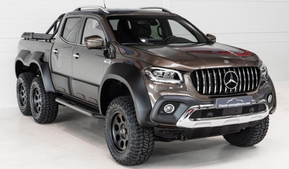 Ngắm chiếc bán tải Mercedes X-Class 6x6 độc nhất kèm trang bị chuyên dụng off-road