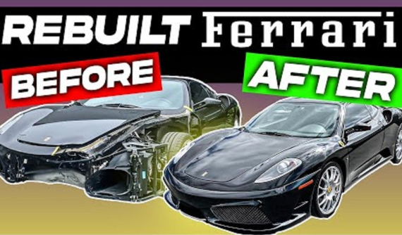 Đây là cách sửa chữa lành lặn một chiếc Ferrari bị tai nạn nghiêm trọng
