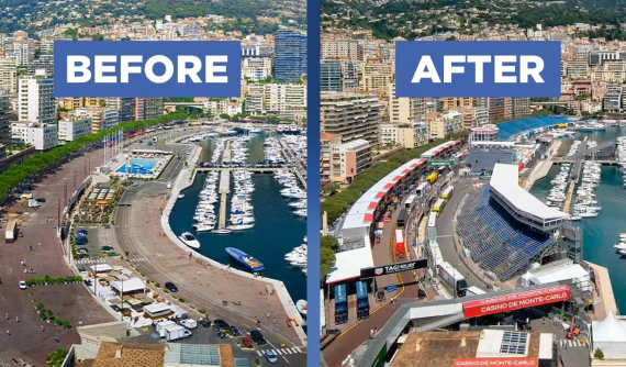 Theo dõi quá trình Monaco biến đổi ra sao cho mỗi dịp tổ chức đua Công thức 1